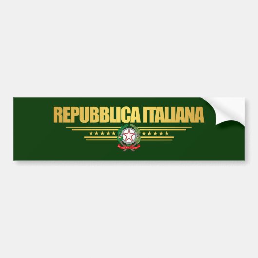 Italiaanse Pride Bumpersticker (Voorkant)