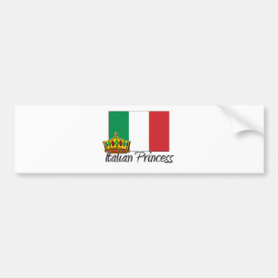 Italiaanse prinses bumpersticker