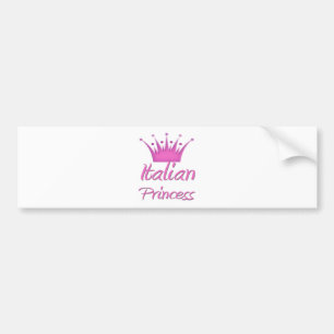 Italiaanse prinses bumpersticker