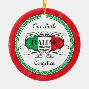 Italiaanse prinses Foto Ornament