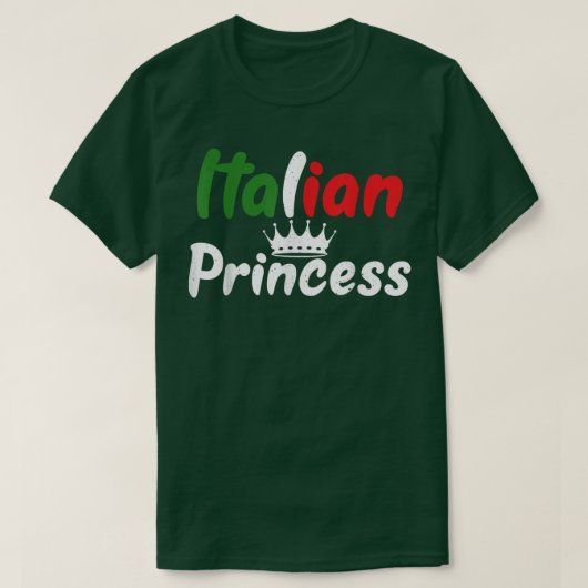 Italiaanse prinses t-shirt (Design voorkant)