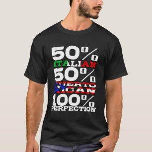 Italiaanse Puerto Ricaanse Pride Erfgoed Grappig G T-shirt