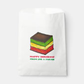 Italiaanse Rainbow Seven 7 Layer Kerstkoekje Bedankzakje (Voorkant)