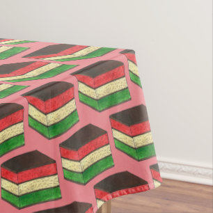 Italiaanse Rainbow Seven Layer Tricolor Cookie Bak Tafelkleed