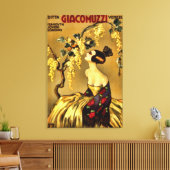 Italiaanse reclame voor wijn Canvas Afdruk (Insitu (Woonkamer))