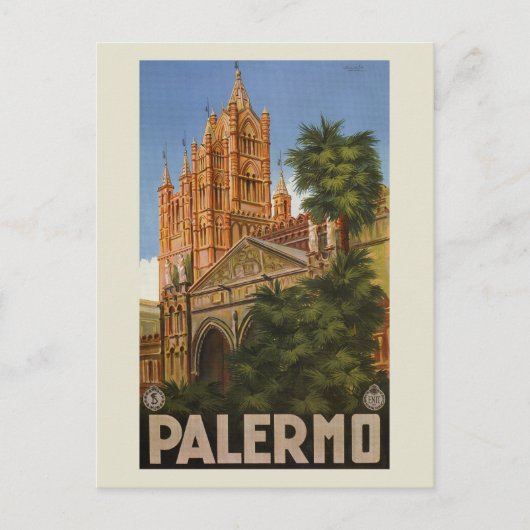  Italiaanse reis Palermo Sicilië Briefkaart (Voorkant)