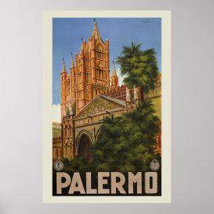  Italiaanse reis Palermo Sicilië Poster