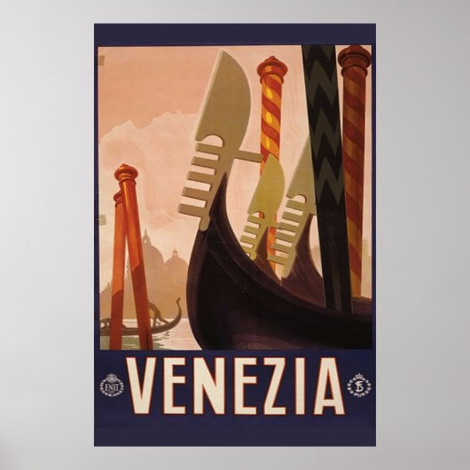 -Italiaanse reisbureau Venezia Poster (Voorkant)