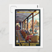  Italiaanse reisposter Rome 1920 Briefkaart (Voorkant / Achterkant)