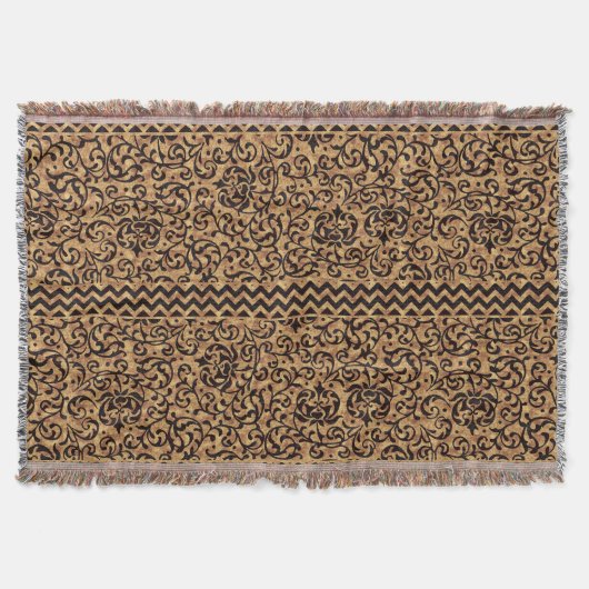 Italiaanse Renaissance gouden bloemmotief Deken (Voorkant)