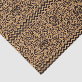 Italiaanse Renaissance gouden bloemmotief Tissuepapier (Detail)