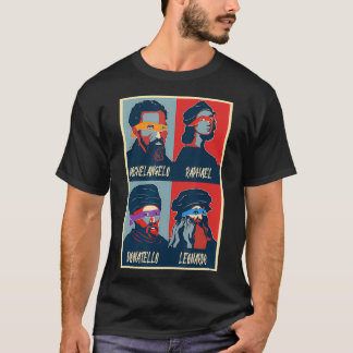 Italiaanse renaissance Ninja Artist Leonardo da Vi T-shirt