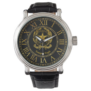 Italiaanse Republiek Gold Personalize Horloge