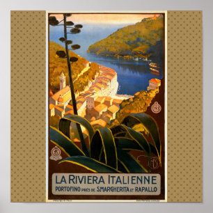 Italiaanse Rivièra Europa Italië Reisposter Poster