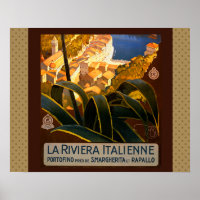 Italiaanse Riviera Europe Italië Reisposter