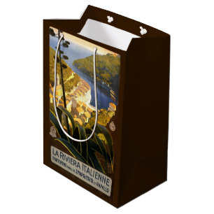 Italiaanse Riviera Italië Vintage Reizen geschenkz Medium Cadeauzakje
