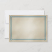 Italiaanse RSVP Rood White & Blue DIY Wedding RSVP Kaartje (Achterkant)