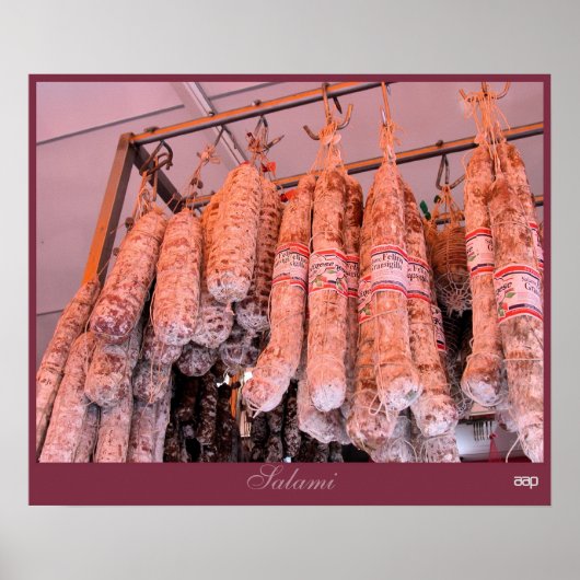 Italiaanse Salami Poster (Voorkant)