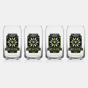 Italiaanse sardines Art Print Keukengeschenk Blikvorm Glas