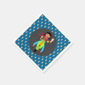 Italiaanse scooter Birthday Party Servet (Hoek)