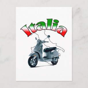 Italiaanse scooter briefkaart