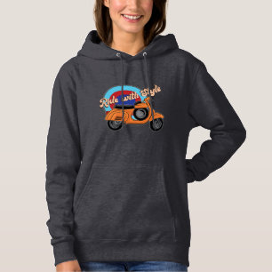 Italiaanse scooterhoodie ritstijl hoodie