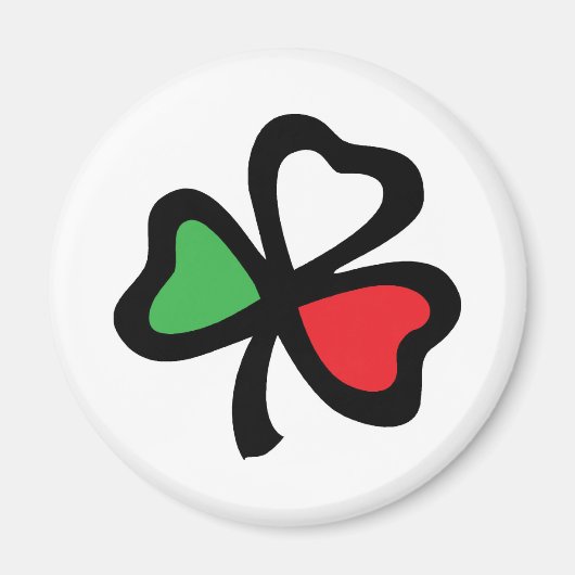 Italiaanse Shamrock Magneet (Voorkant)