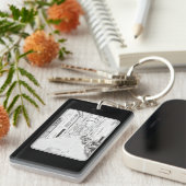 Italiaanse smalle straat sleutelhanger (Voorkant Rechts)