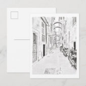 Italiaanse smalstraat briefkaart (Voorkant / Achterkant)
