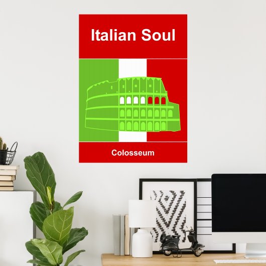 Italiaanse sol poster (Thuiskantoor)