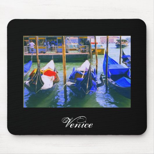 Italiaanse Souvenir Gift Gondolas van Venice Mouse Muismat (Voorkant)