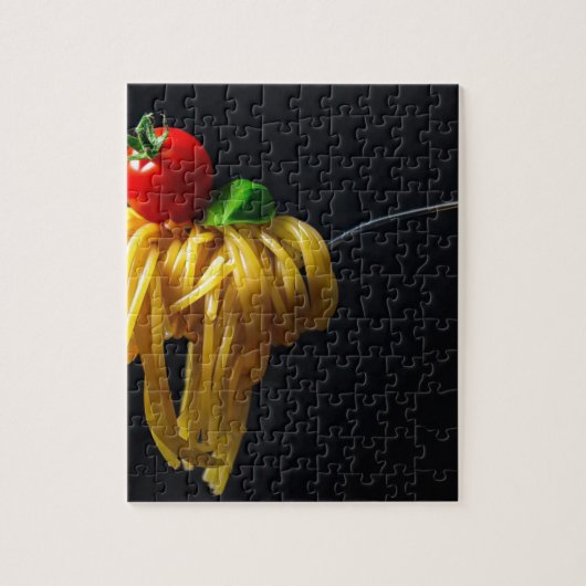 Italiaanse Spaghetti Pasta Tomato Noodle Legpuzzel (Verticaal)