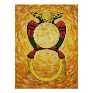 Italiaanse Speelkaarten - Aas van Munten Perfect Poster