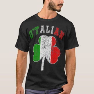 Italiaanse St Patricks Dag Italiaanse vlag T-shirt