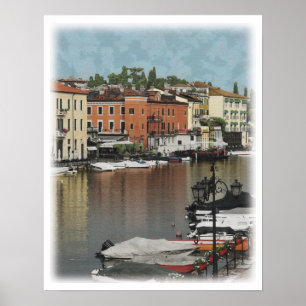 Italiaanse stad poster