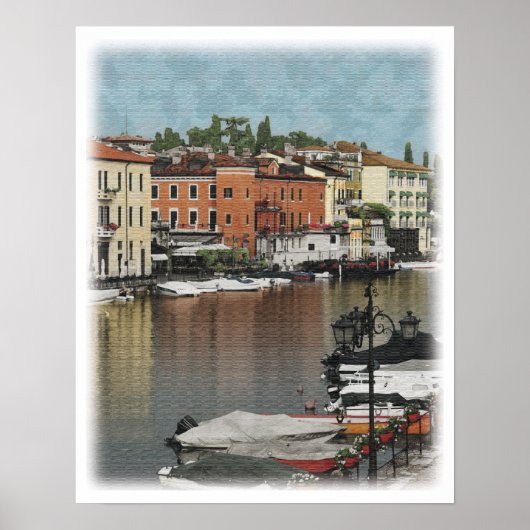 Italiaanse stad poster (Voorkant)