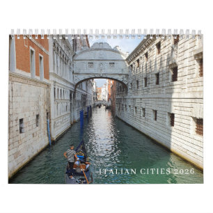 Italiaanse steden 2026 kalender