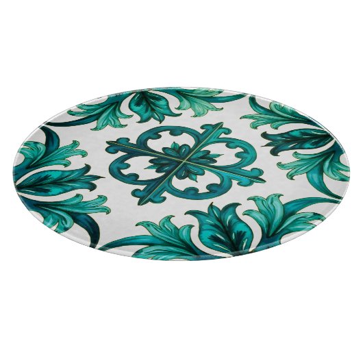 Italiaanse stijl, mozaïek, groen snijplank (Hoek)