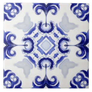 Italiaanse stijl, tegels, majolica All-Over Print  Tegeltje