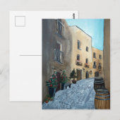 Italiaanse straat voor kerstmis | Sicilië, middele Briefkaart (Voorkant / Achterkant)