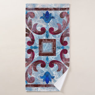 Italiaanse tegel met Marokkaans patrononabstract Badhanddoek