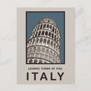 Italiaanse toren van Pisa Briefkaart