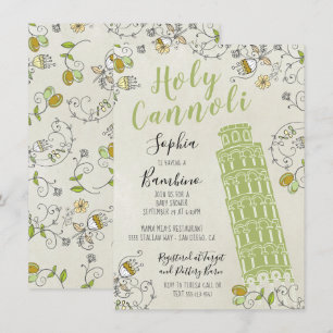 Italiaanse toren van Pisa Genderneutraal Baby show Kaart