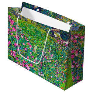 Italiaanse tuin, Gustav Klimt Large Gift Bag Groot Cadeauzakje