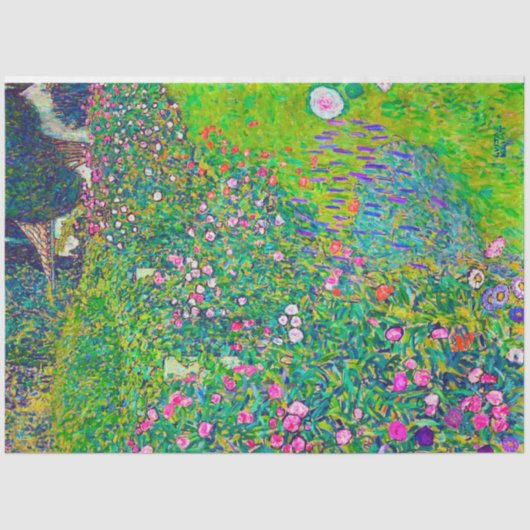 Italiaanse tuin, Gustav Klimt Tissuepapier (Voorkant)