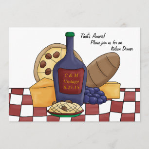 Italiaanse uitnodiging tot het avondeten