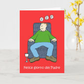 Italiaanse Vaderdag Kaart (Gele Bloem)