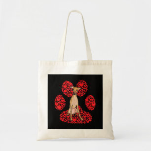 Italiaanse Valentijnsdag van Greyhound Dog Love Pa Tote Bag