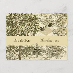 Italiaanse Verdigris Save the Date Aankondigingskaart