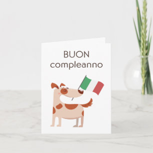 Italiaanse verjaardagskaart – Buon compleanno Kaart